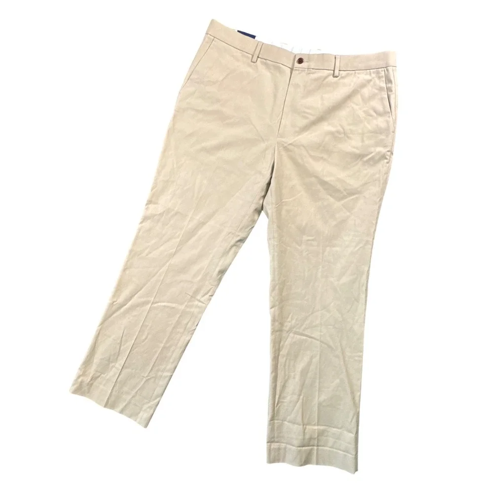 FootJoy 1857 Modern Golf Lifestyle Pants Mens 38x30 Khaki Tan Cotton Stretch NWT